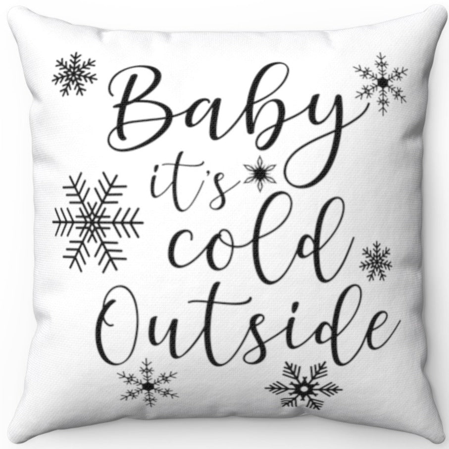 baby it's cold outside cushion