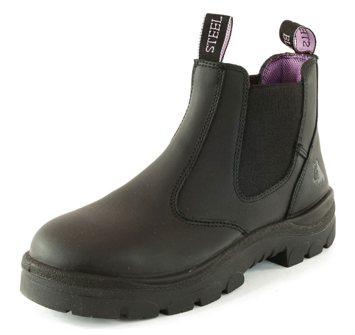 women's pull on steel toe work boots