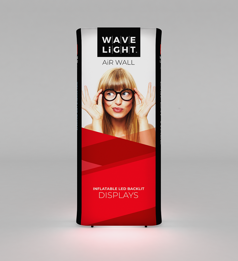 WaveLight Air Wall Inflatable Backlit Display for trade shows and events