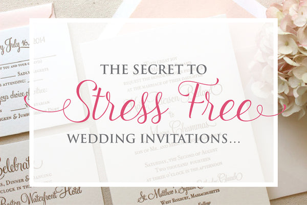 letterpress wedding invitations stress free