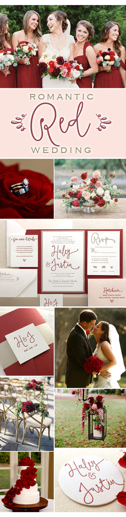 letterpress wedding collage