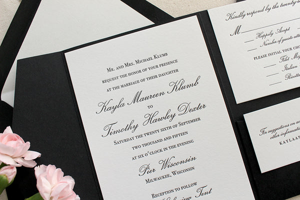 letterpress wedding invitation suite orchid