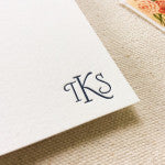 letterpress monogram stationery