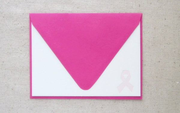 letterpress stationery note card breast cancer