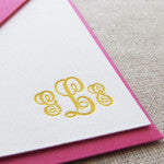 letterpress stationery monogram