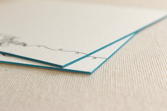letterpress edge painting business stationery