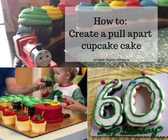Unique Digital Designs - How to create a pull apart cupcake cake