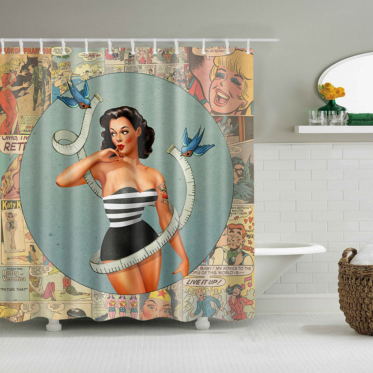 Girls Shower Curtain