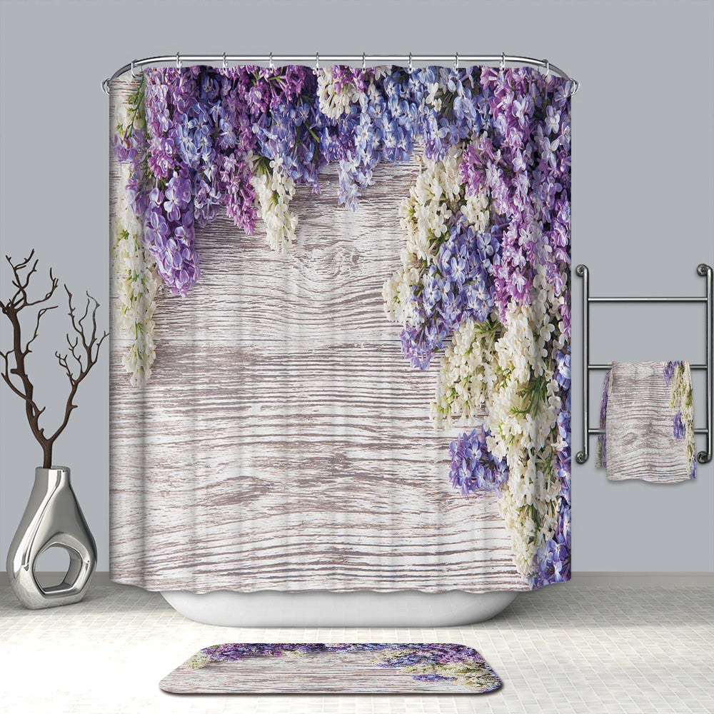 lavender shower curtain