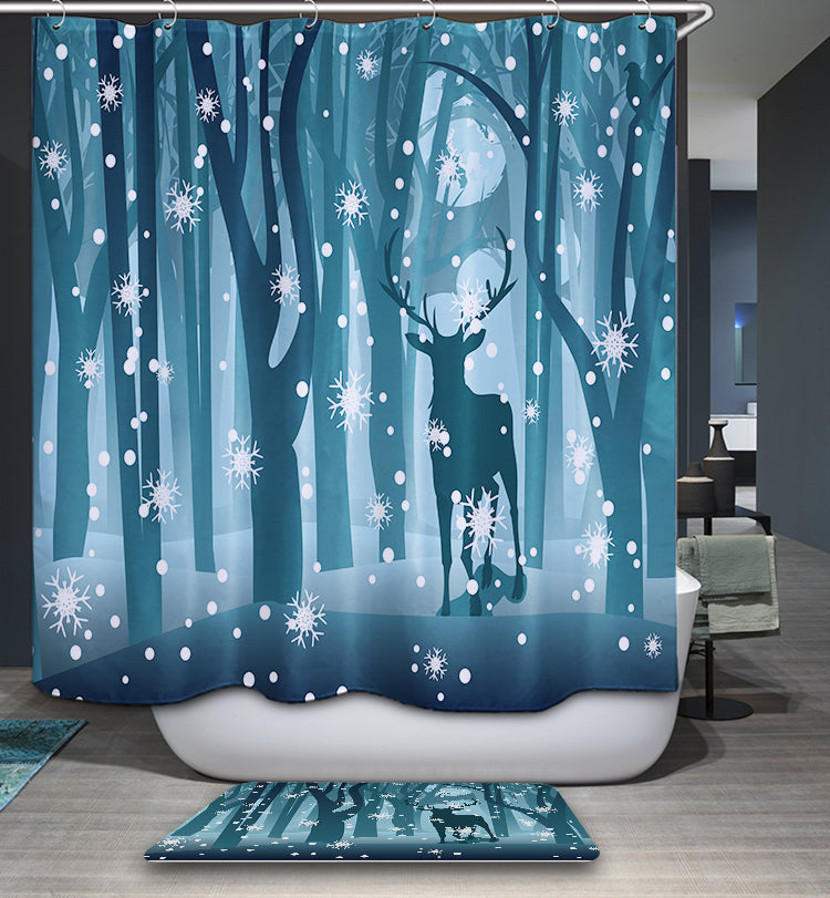 christmas shower curtain