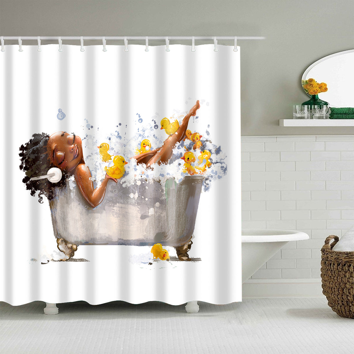 duck shower curtain