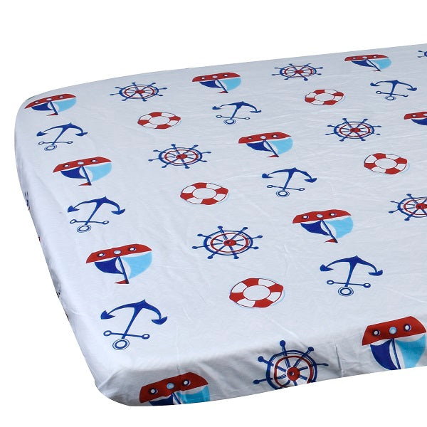 100 Cotton Fitted Crib Sheet Patterned Snoozy Tots