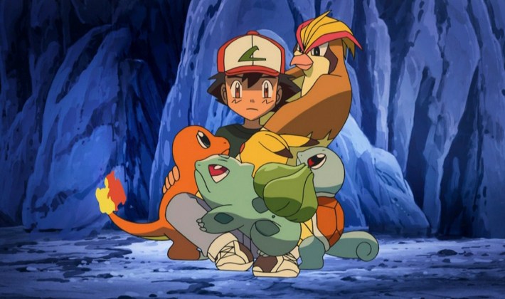 Sacha et ses Pokémon de la première génération