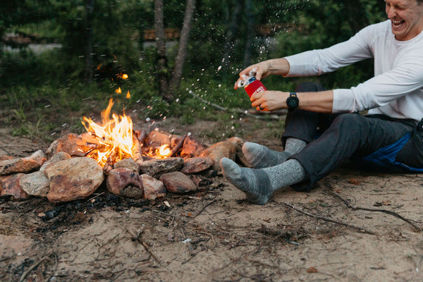 granite grey merino wool socks