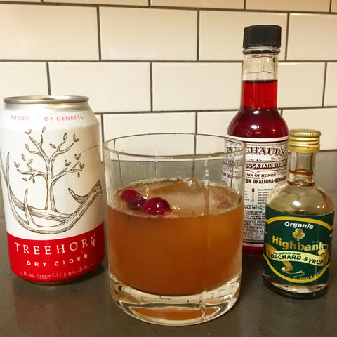 An Old-Fashioned Belle cocktail recipe from Treehorn Cider