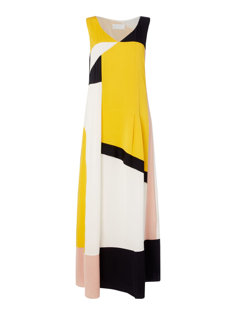 hugo boss yellow dress