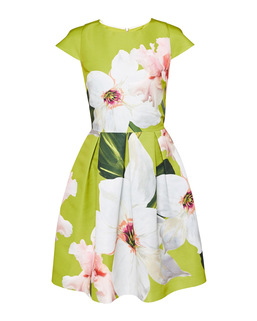 ted baker green floral dress