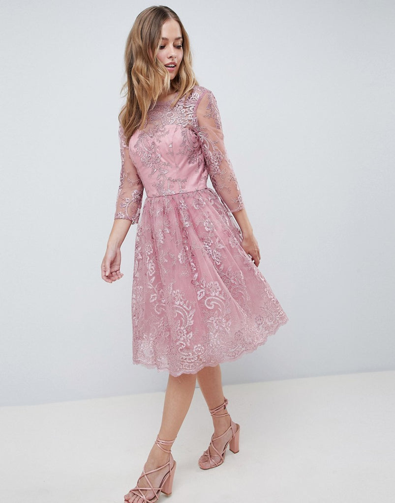 lipsy rosalie print lurex halter prom dress