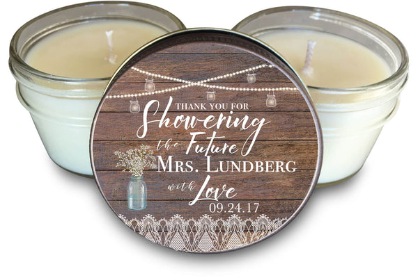 wedding shower candles