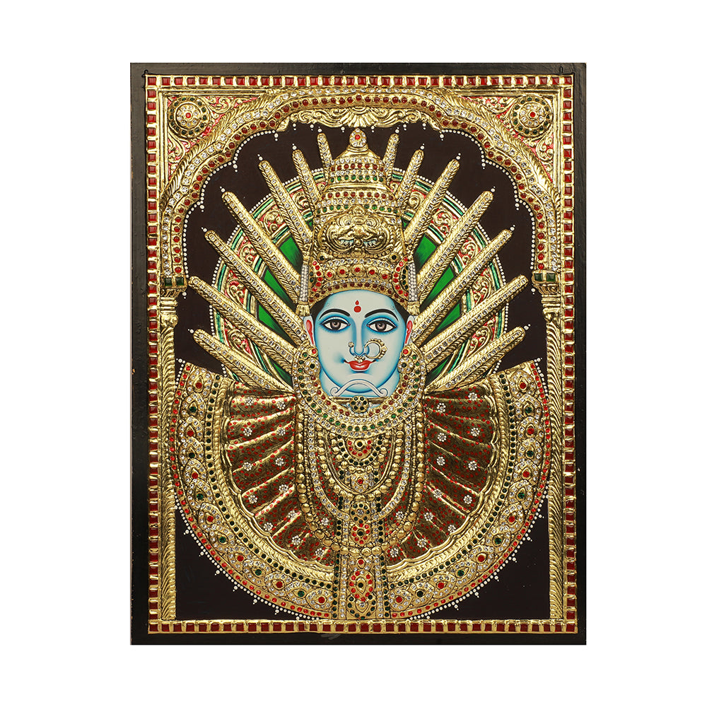 Tanjore Painting Yellamma Devi – Ragaarts