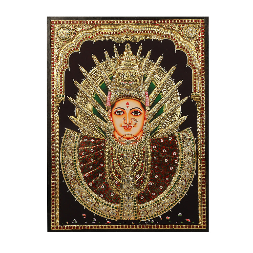 Tanjore Painting Yellamma Devi – Ragaarts