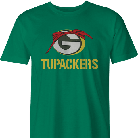 Green Bay Packers Tupac Shakur Mashum T-Shirt by BigBadTees.com