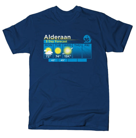 ALDERAAN 5 DAY FORECAST - SnorgTees.com