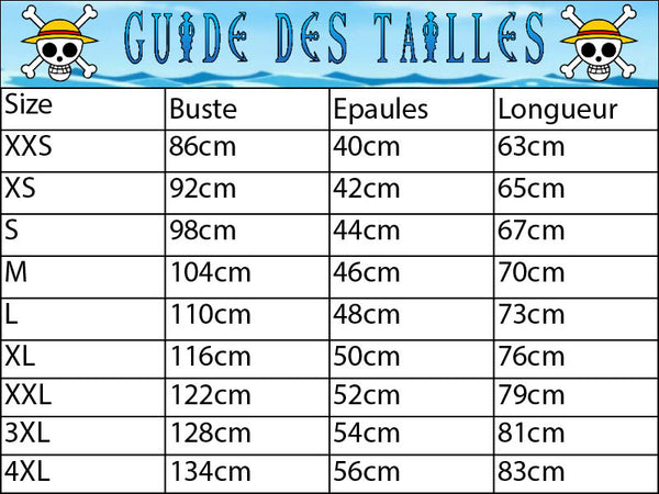 Guide des tailles