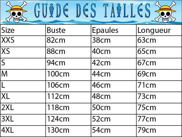 Guide des tailles