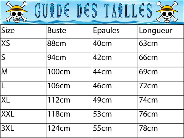 Guide des tailles