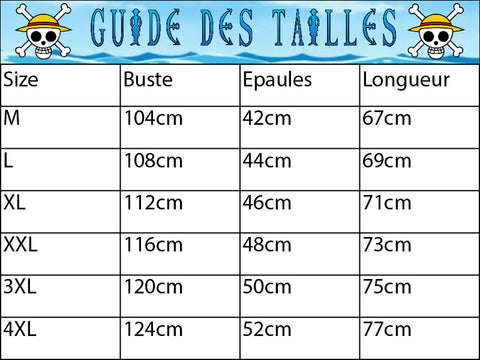 Guide des tailles