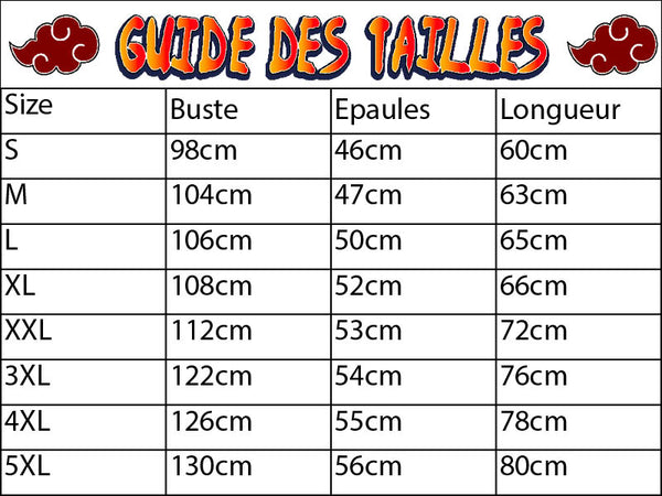 Guide des tailles