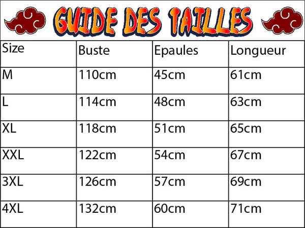 Guide des tailles