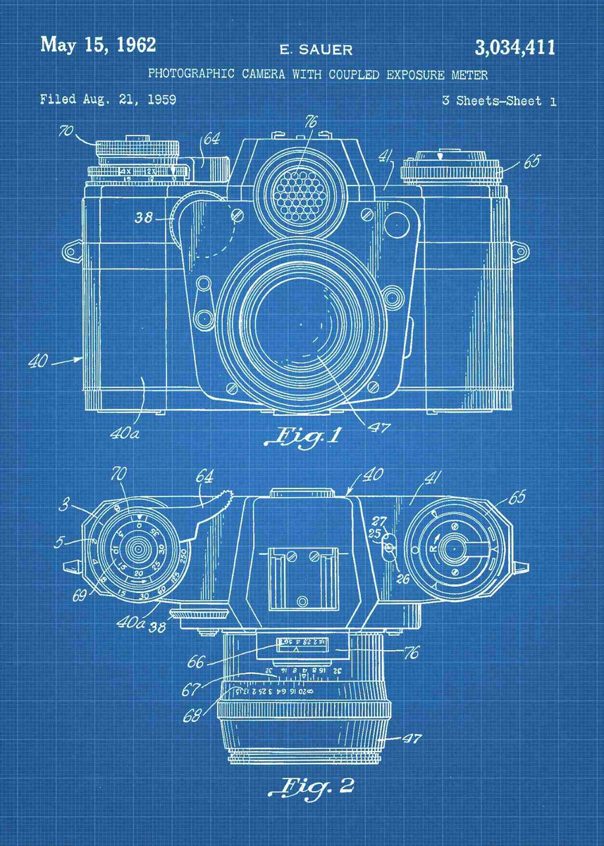 camera patent slr poster