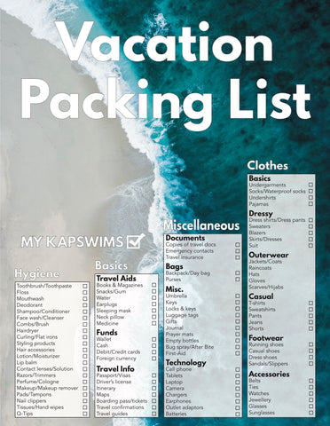 Halal Travel Packing List