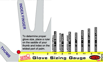 Cortech Gloves Size Chart