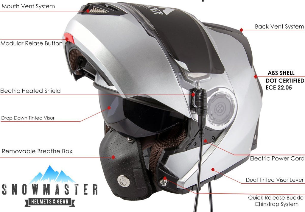 heated motorcycle visor