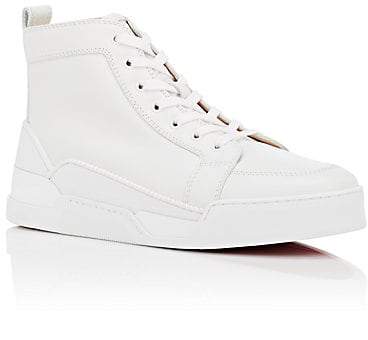 flat leather sneakers