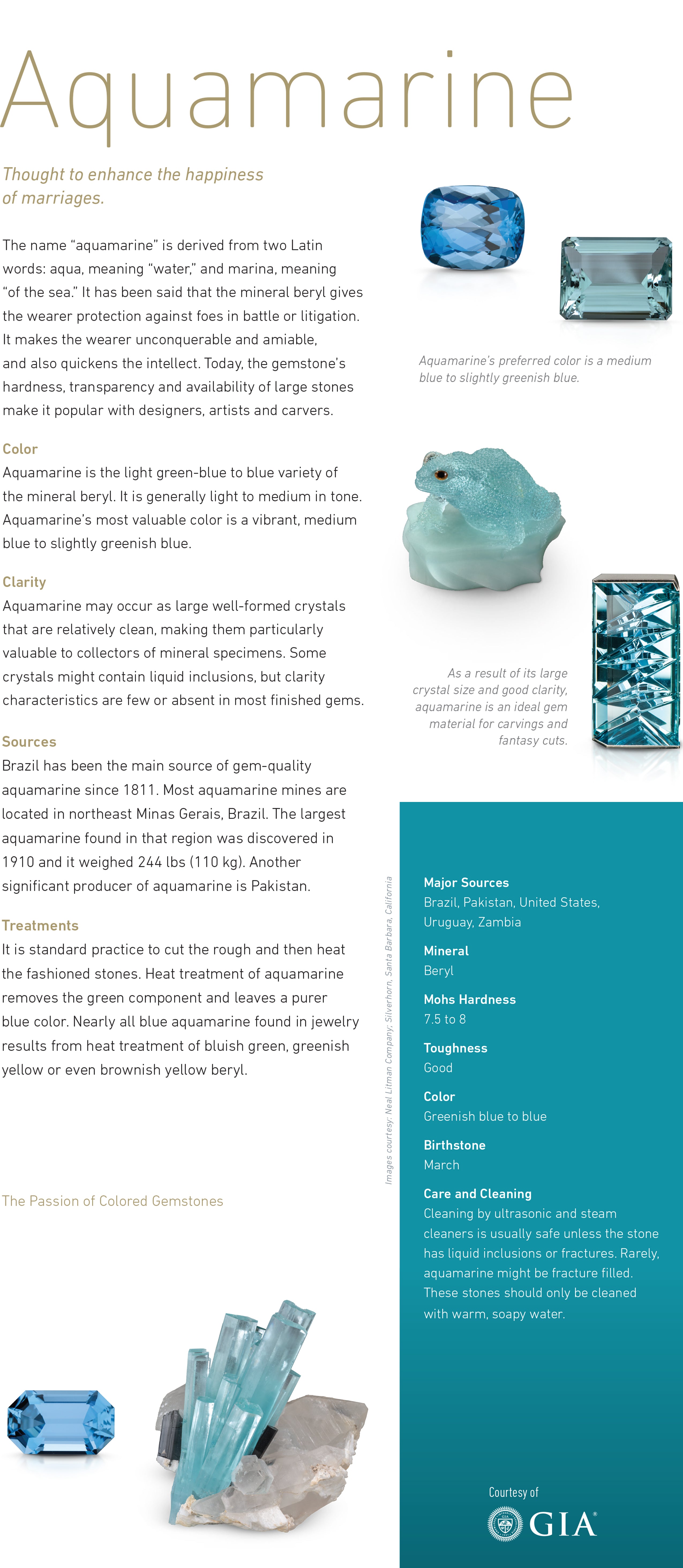 aquamarine, beryl, March birthstone