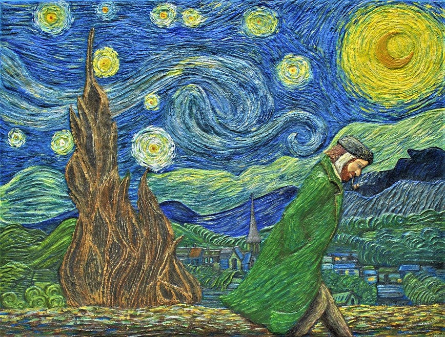 The Real Starry Night Painting Painting Inspired