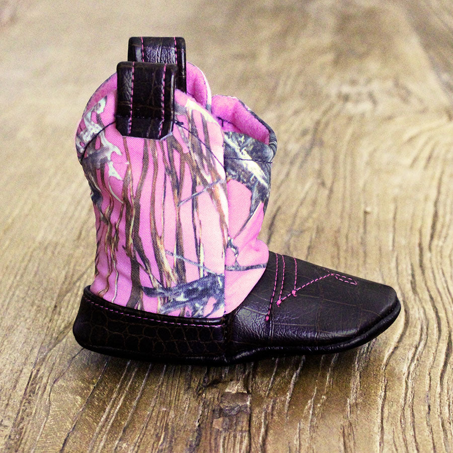 Pink Camo Baby Cowboy Boots – You Had 