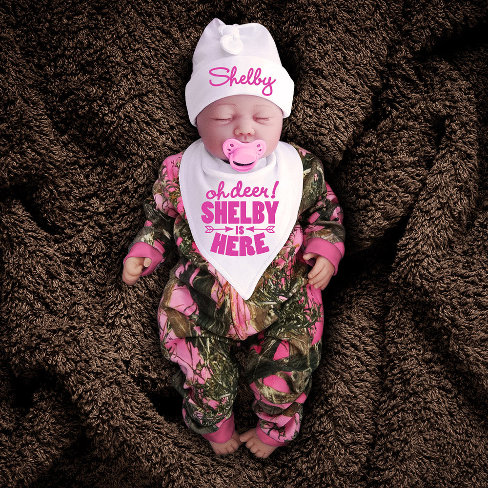 infant girl pink camo clothing