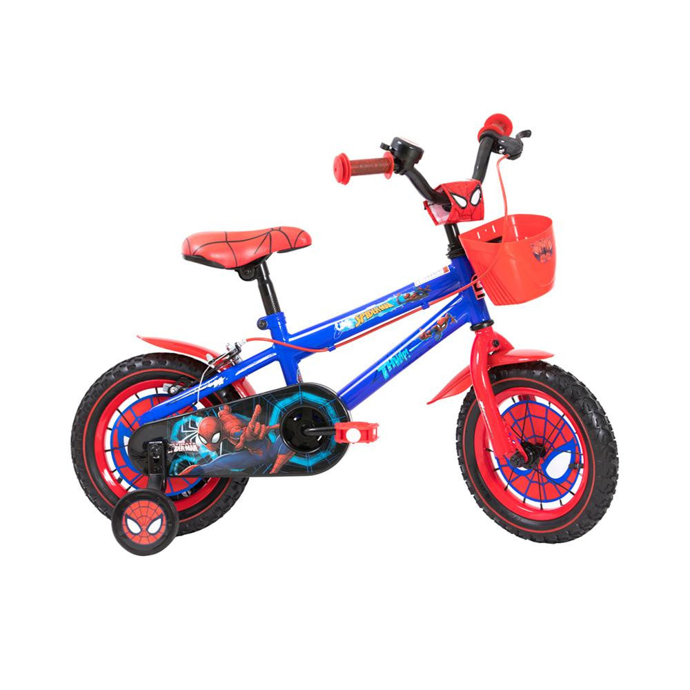 spider man training wheel bike