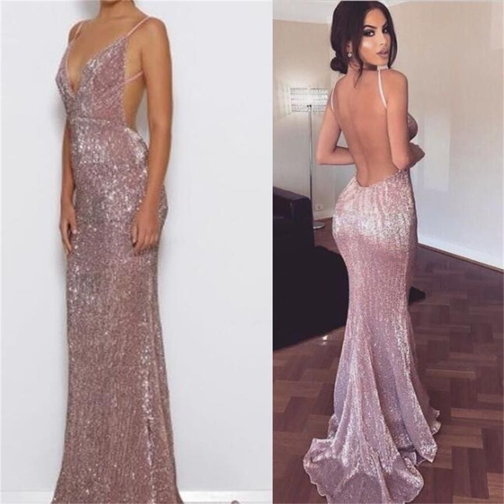 sequins evening dresses