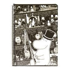 Moomin Spiral Notebook Comics Moominpappa A5 80 Squared Pages 7x7 mm