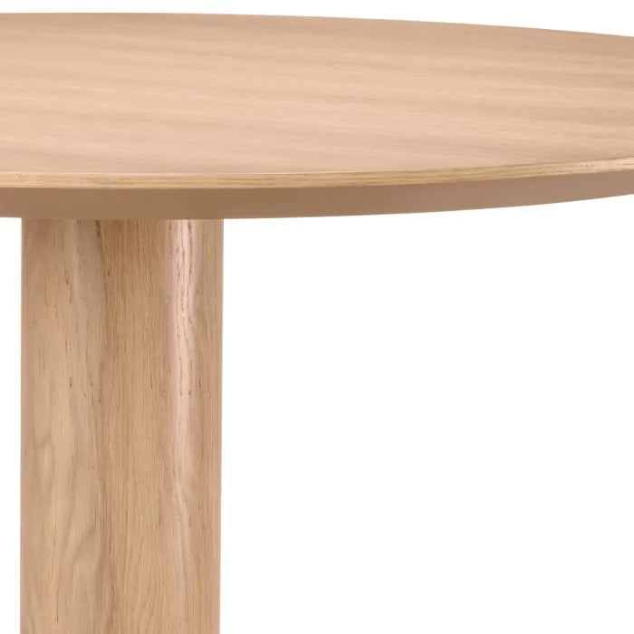 Product photograph of Astro Dining Table - Natural Oak Veneer Bronze from Olivia's.