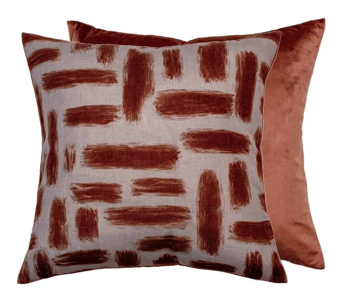 Product photograph of Kentish Cushion - Rust from Olivia's.