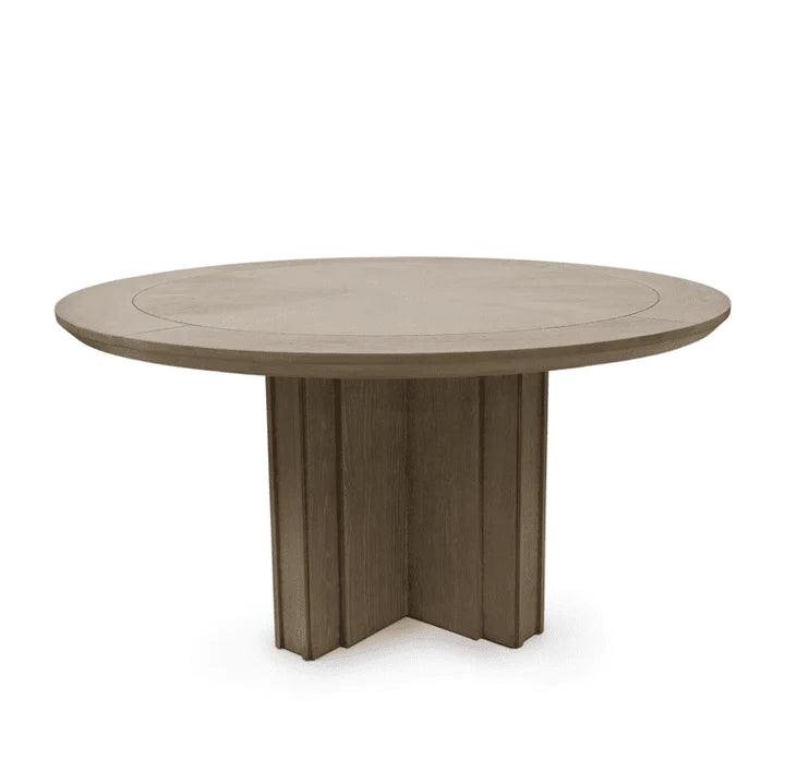Product photograph of Tambour Round Dining Table from Olivia's