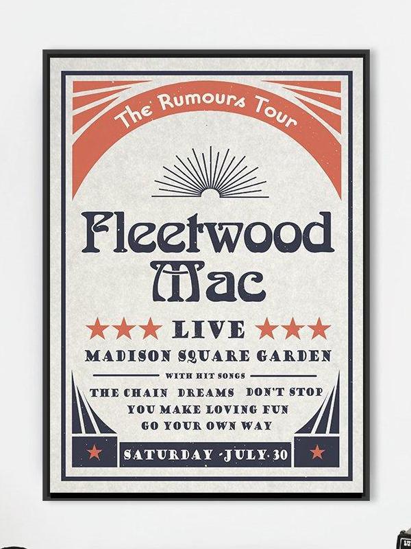 Fleetwood Mac Album Print A3 Music Poster Rumours