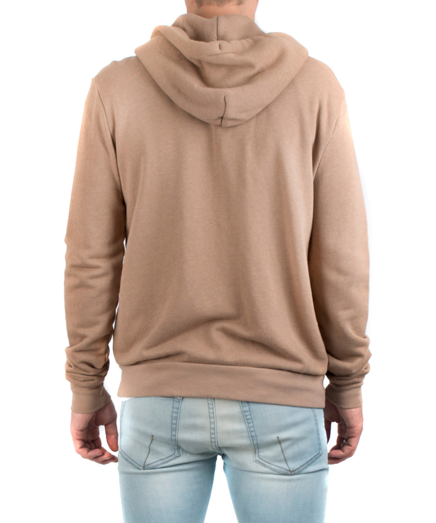 tan color hoodie